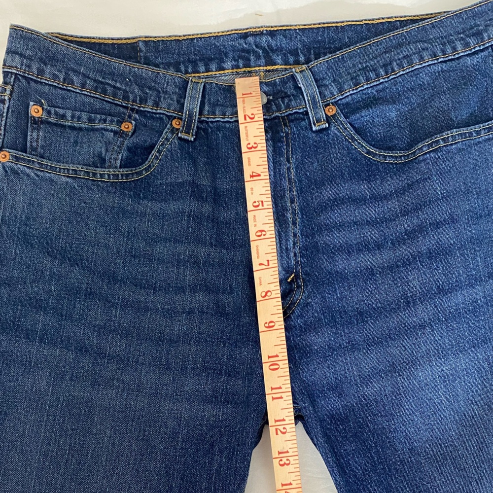 Men’s 505 Regular Fit Levi Jeans In Blue Wash Size Waist 34. - Picture 5 of 8